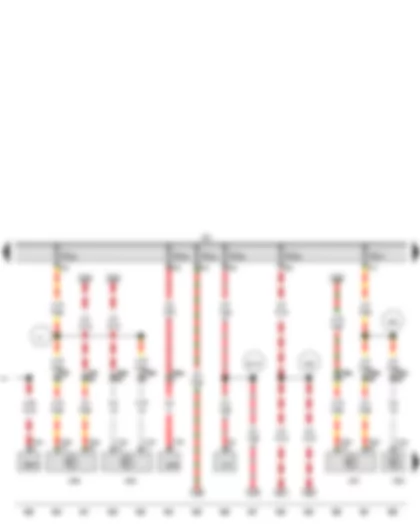 Wiring Diagram  VW TIGUAN 2014 - Fuse holder C