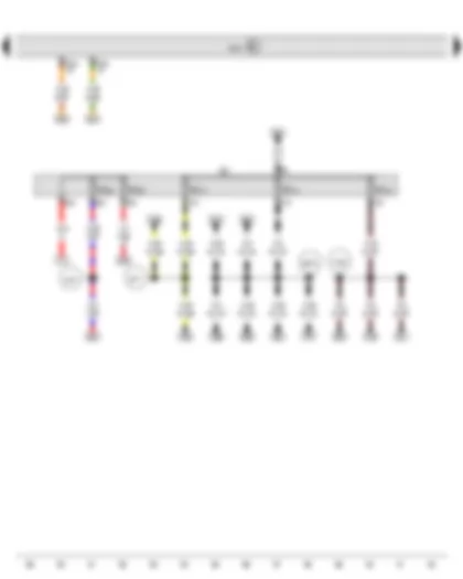 Wiring Diagram  VW TIGUAN 2017 - Onboard supply control unit - Fuse holder C