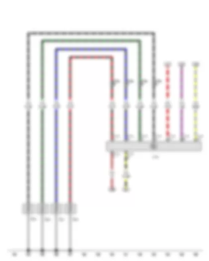 Wiring Diagram  VW TIGUAN 2013 - Automatic glow period control unit - Glow plug 1