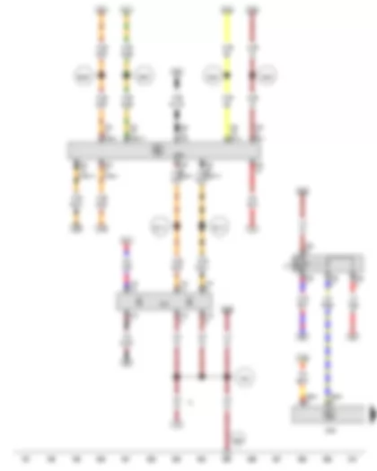 Wiring Diagram  VW TIGUAN 2015 - Data bus diagnostic interface - Fuel pump control unit - Diagnostic connection