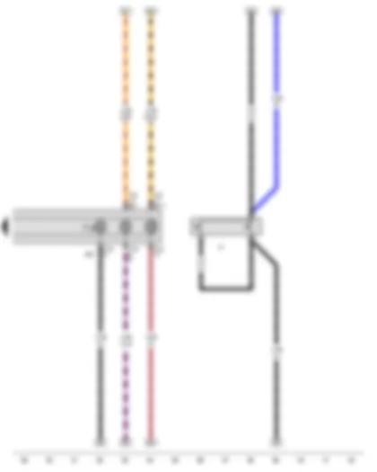 Wiring Diagram  VW TIGUAN 2017 - Airbag coil connector and return ring with slip ring - Steering column electronics control unit