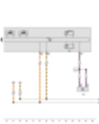 Wiring Diagram  VW TIGUAN 2016 - Gearbox oil temperature sender - Gearbox output speed sender - Gearbox output speed sender 2 - Temperature sender in control unit - Mechatronic unit for dual clutch gearbox