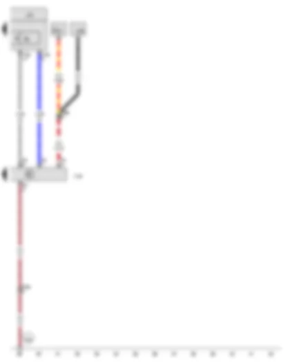 Wiring Diagram  VW TIGUAN 2014 - Fresh air blower control unit - Air conditioning system control unit