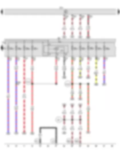 Wiring Diagram  VW TIGUAN 2016 - Terminal 30 voltage supply relay - Onboard supply control unit