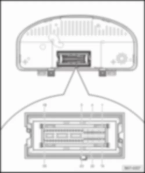 VW TIGUAN 2015 Control unit in dash panel insert J285