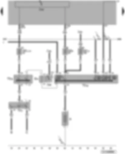 Wiring Diagram  VW TOUAREG 2003 - Battery - starter - alternator - terminal 30 wiring junction - battery master/isolator switch