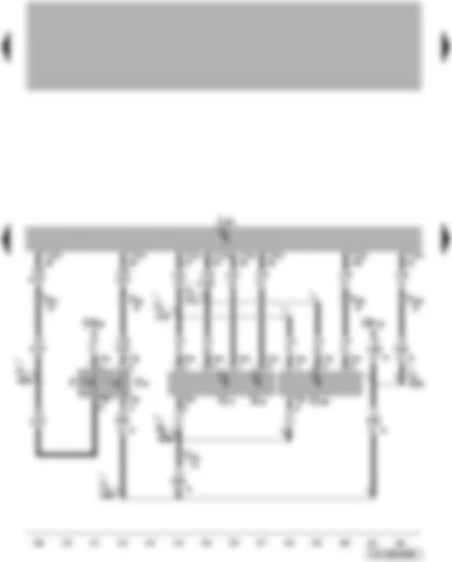 Wiring Diagram  VW TOUAREG 2008 - Motronic control unit - brake light switch - brake pedal switch - intake air temperature sender - air mass meter - air mass meter 2