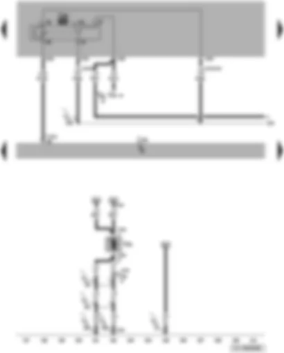 Wiring Diagram  VW TOUAREG 2003 - Motronic control unit - additional coolant pump relay - circulation pump
