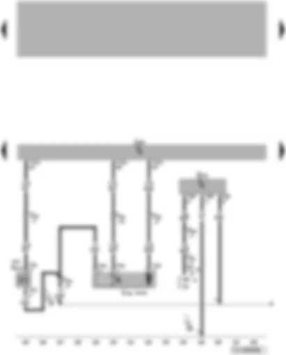 Wiring Diagram  VW TOUAREG 2003 - Motronic control unit - activated charcoal filter system solenoid valve 2 - fuel system diagnostic pump - high pressure sender