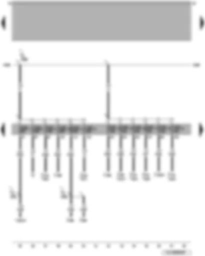 Wiring Diagram  VW TOUAREG 2004 - Fuses - self-diagnosis connection
