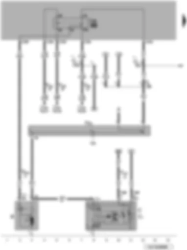 Wiring Diagram  VW TOUAREG 2007 - Starter - alternator - terminal 50 voltage supply relay - terminal 30 wiring junction