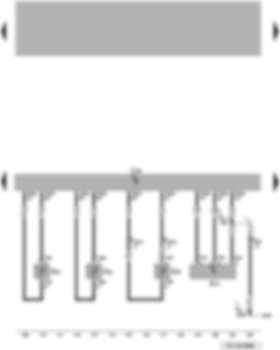 Wiring Diagram  VW TOUAREG 2009 - Coolant temperature sender - air mass meter - fuel temperature sender - adiator outlet coolant temperature sender - diesel direct injection system control unit