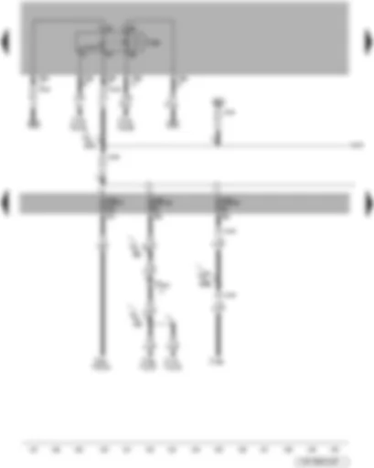 Wiring Diagram  VW TOUAREG 2009 - SB fuse - terminal 15 voltage supply relay
