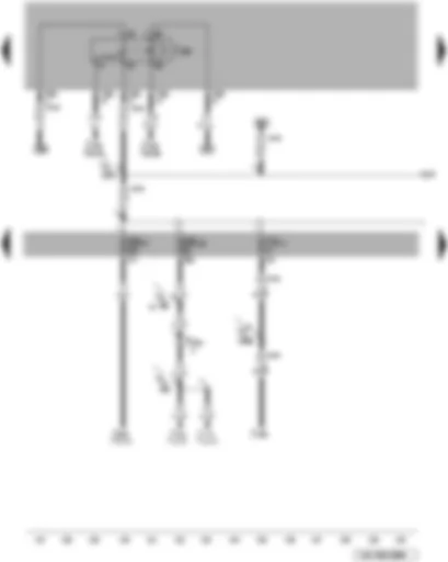 Wiring Diagram  VW TOUAREG 2007 - SB fuse - terminal 15 voltage supply relay