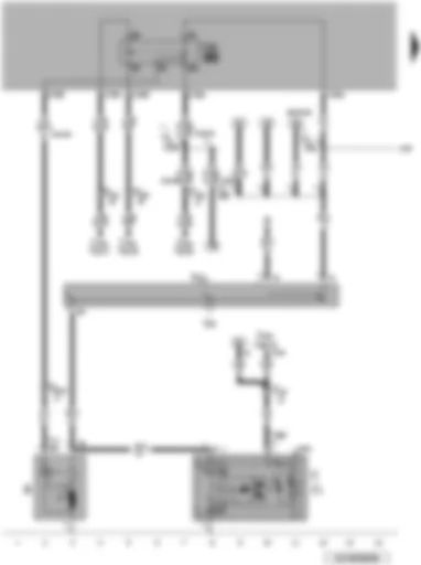 Wiring Diagram  VW TOUAREG 2007 - Starter - alternator - voltage regulator - terminal 50 voltage supply relay - terminal 30 wiring junction