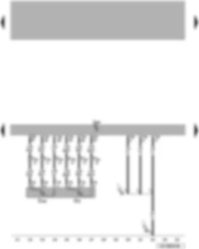 Wiring Diagram  VW TOUAREG 2007 - Engine control unit - accelerator position sender - accelerator position sender 2