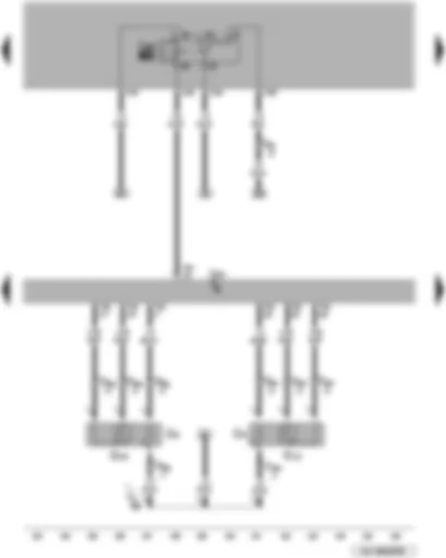 Wiring Diagram  VW TOUAREG 2008 - Engine control unit - additional coolant pump relay - Lambda probe after catalytic converter - Lambda probe 2 after catalytic converter - Lambda probe 1 heater after catalytic converter - Lambda probe 2 heater after catalytic converter