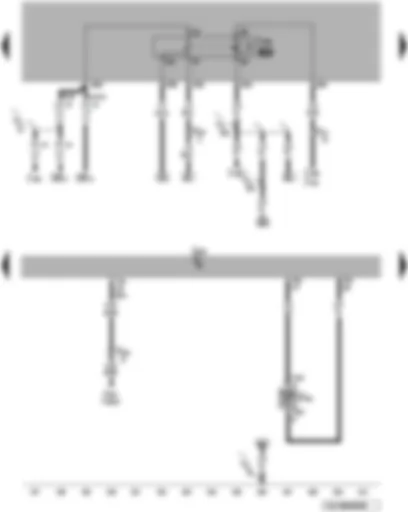 Wiring Diagram  VW TOUAREG 2008 - Engine control unit - radiator outlet coolant temperature sender - residual heat relay