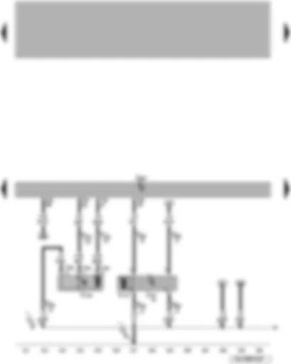 Wiring Diagram  VW TOUAREG 2010 - Engine control unit - fuel system diagnostic pump - radiator fan control unit 2 - radiator fan 2