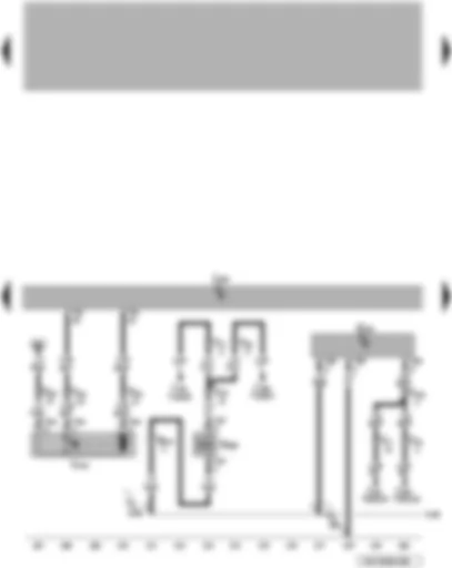 Wiring Diagram  VW TOUAREG 2008 - Engine control unit - fuel system diagnostic pump - air conditioning system compressor regulating valve