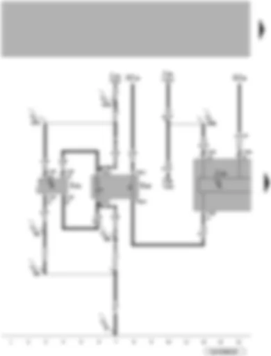 Wiring Diagram  VW TOUAREG 2010 - ABS control unit - operating unit to regulate suspension height - TCS and ESP button