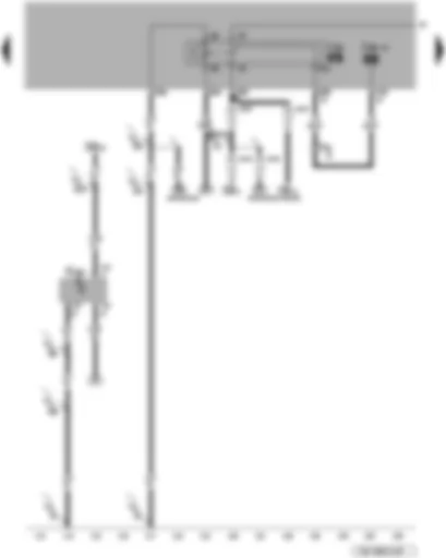 Wiring Diagram  VW TOUAREG 2007 - Residual heat relay - air quality sensor