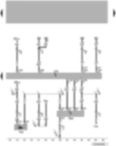 Wiring Diagram  VW TOUAREG 2007 - Climatronic control unit - sender for front Bitron blower regulation - motor for front Bitron blower regulation