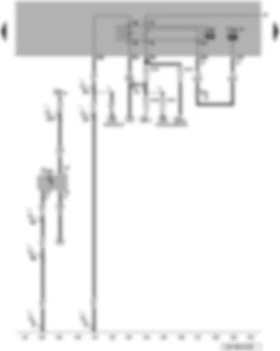 Wiring Diagram  VW TOUAREG 2008 - Residual heat relay - air quality sensor