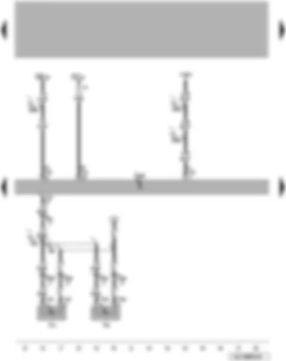 Wiring Diagram  VW TOUAREG 2009 - Convenience system central control unit - left number plate light  - right number plate light - self-diagnosis connection