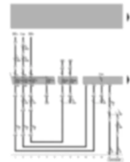 Wiring Diagram  VW TOUAREG 2010 - Voltage monitoring relay - fuses