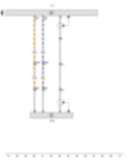 Wiring Diagram  VW TOUAREG 2006 - Reversing camera system control unit - Reversing camera