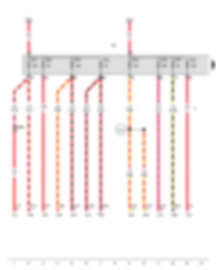 Wiring Diagram  VW TOUAREG 2007 - Fuse holder C