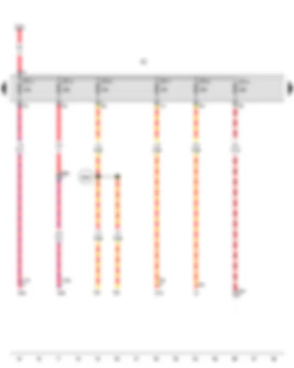 Wiring Diagram  VW TOUAREG 2007 - Fuse holder C