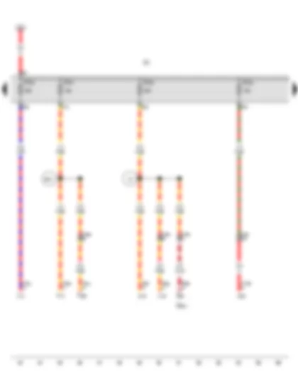 Wiring Diagram  VW TOUAREG 2007 - Fuse holder C
