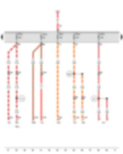 Wiring Diagram  VW TOUAREG 2007 - Fuse holder C