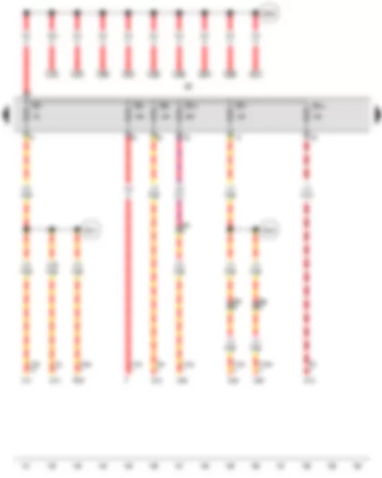 Wiring Diagram  VW TOUAREG 2007 - Fuse holder B