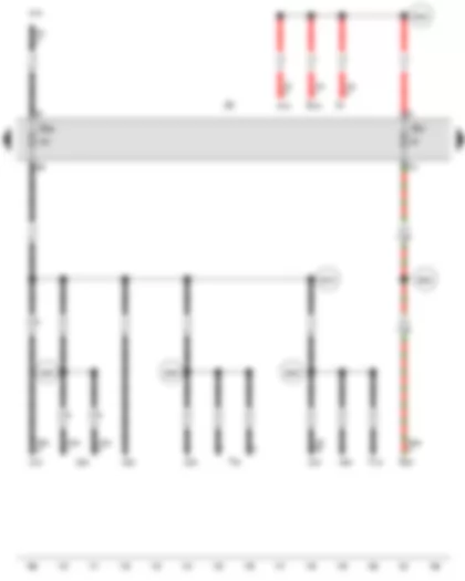 Wiring Diagram  VW TOUAREG 2007 - Fuse holder B