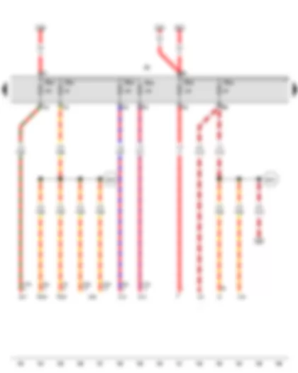 Wiring Diagram  VW TOUAREG 2007 - Fuse holder B