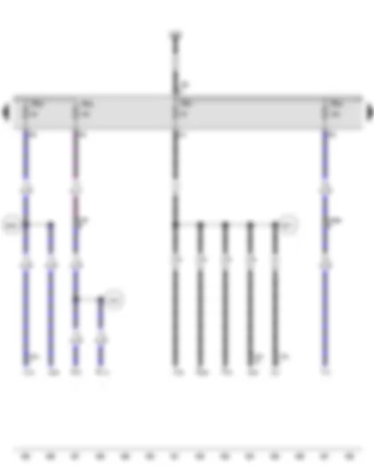 Wiring Diagram  VW TOUAREG 2007 - Fuse holder B