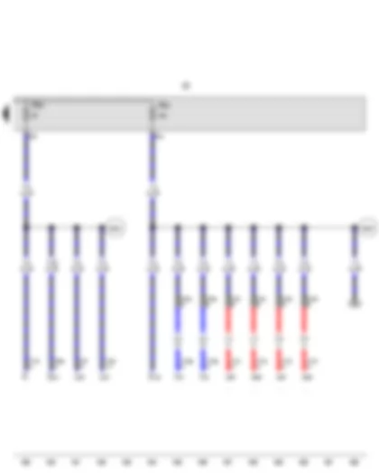 Wiring Diagram  VW TOUAREG 2007 - Fuse holder B