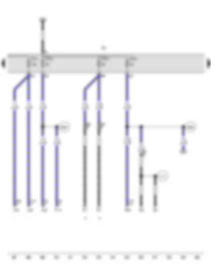 Wiring Diagram  VW TOUAREG 2007 - Fuse holder C