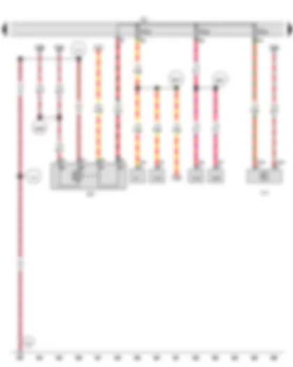 Wiring Diagram  VW TOUAREG 2011 - Relay for power sockets - Fuse holder C