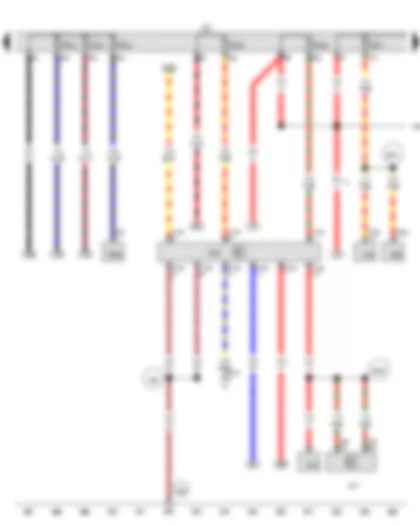 Wiring Diagram  VW TOUAREG 2011 - Voltage stabiliser - Fuse holder C