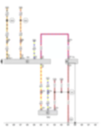 Wiring Diagram  VW TOUAREG 2011 - Oil pressure switch - Oil level and oil temperature sender - Engine control unit