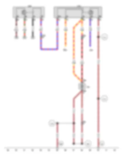 Wiring Diagram  VW TOUAREG 2011 - Additional coolant pump relay - Residual heat relay - Coolant circulation pump