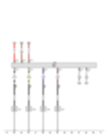 Wiring Diagram  VW TOUAREG 2011 - Glow period control unit 2