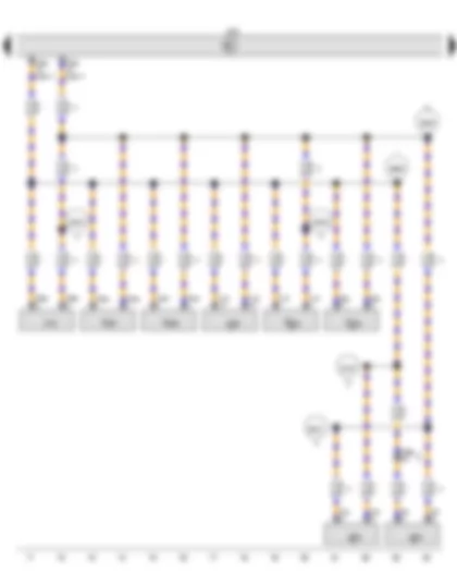 Wiring Diagram  VW TOUAREG 2015 - Data bus diagnostic interface