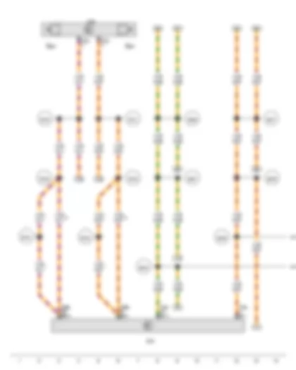 Wiring Diagram  VW TOUAREG 2012 - Climatronic control unit - Data bus diagnostic interface