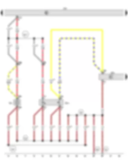 Wiring Diagram  VW TOUAREG 2015 - Rear lid closure button - Convenience system central control unit