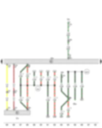 Wiring Diagram  VW TOUAREG 2015 - Air mass meter - Engine control unit